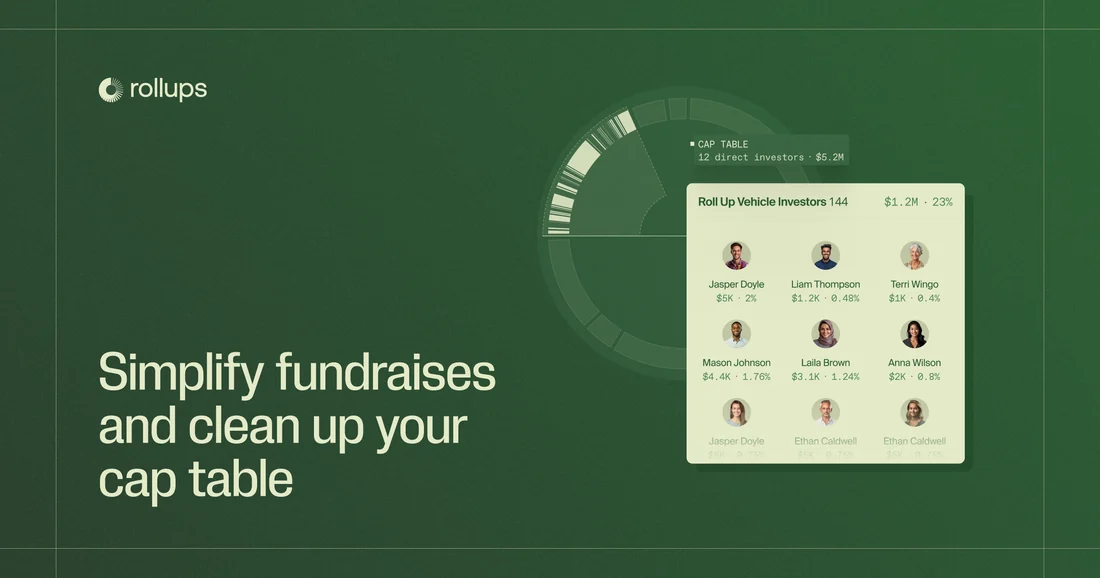 Visual for this record: An AngelList roll-up is opened by the company, not a lead