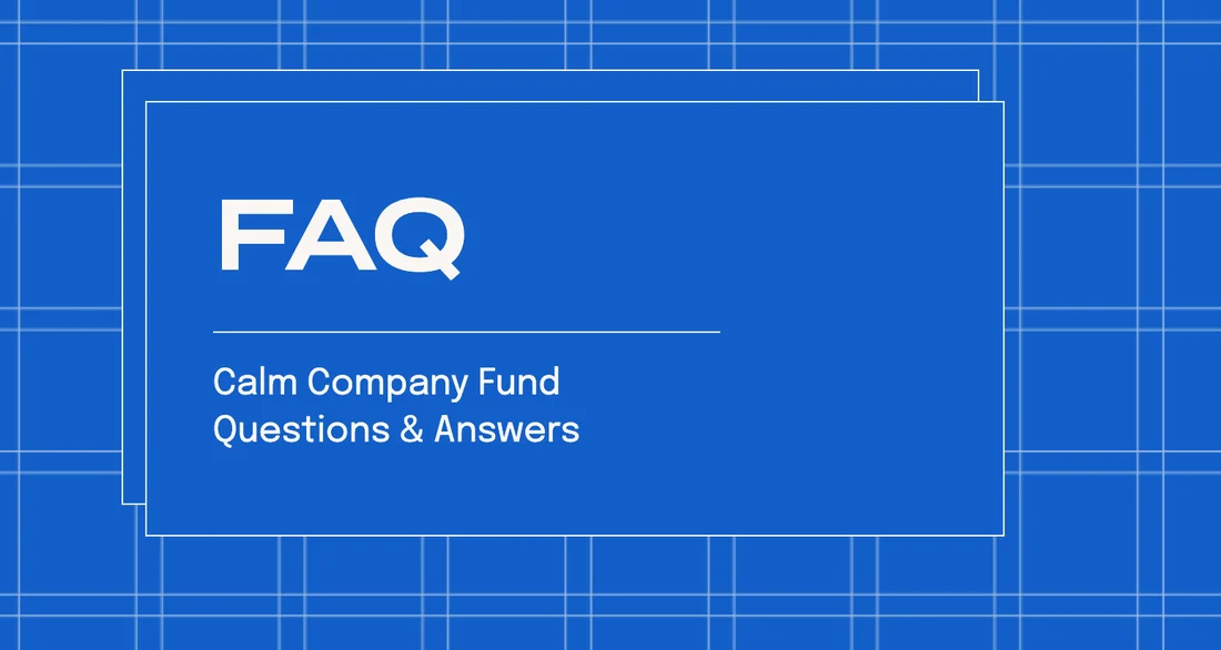 Visual for this record: A Calm Company Fund SEAL is a share of earnings, not equity